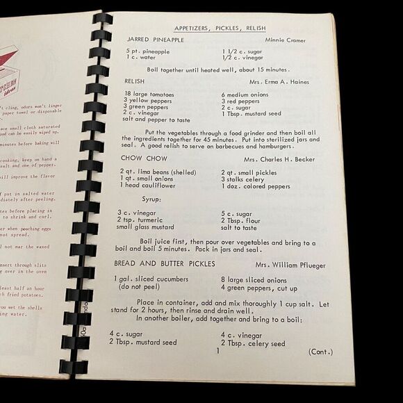 Vintage Cookbook Maidencreek Union Sunday School Blandon PA 1967 Revised 1972 - Picture 4 of 7